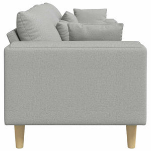 Sofa Wolkengrau Stoff 250 cm