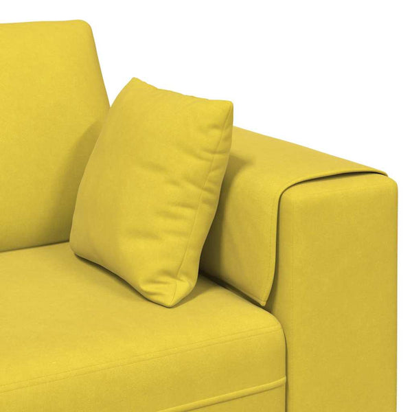 Gelbes Samt Sofa 250 cm