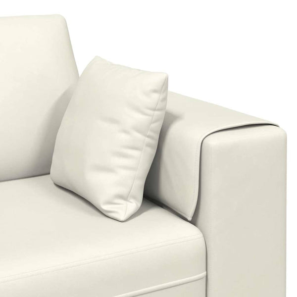 vidaXL Canapé crème 250 x 77 x 76 cm Velours