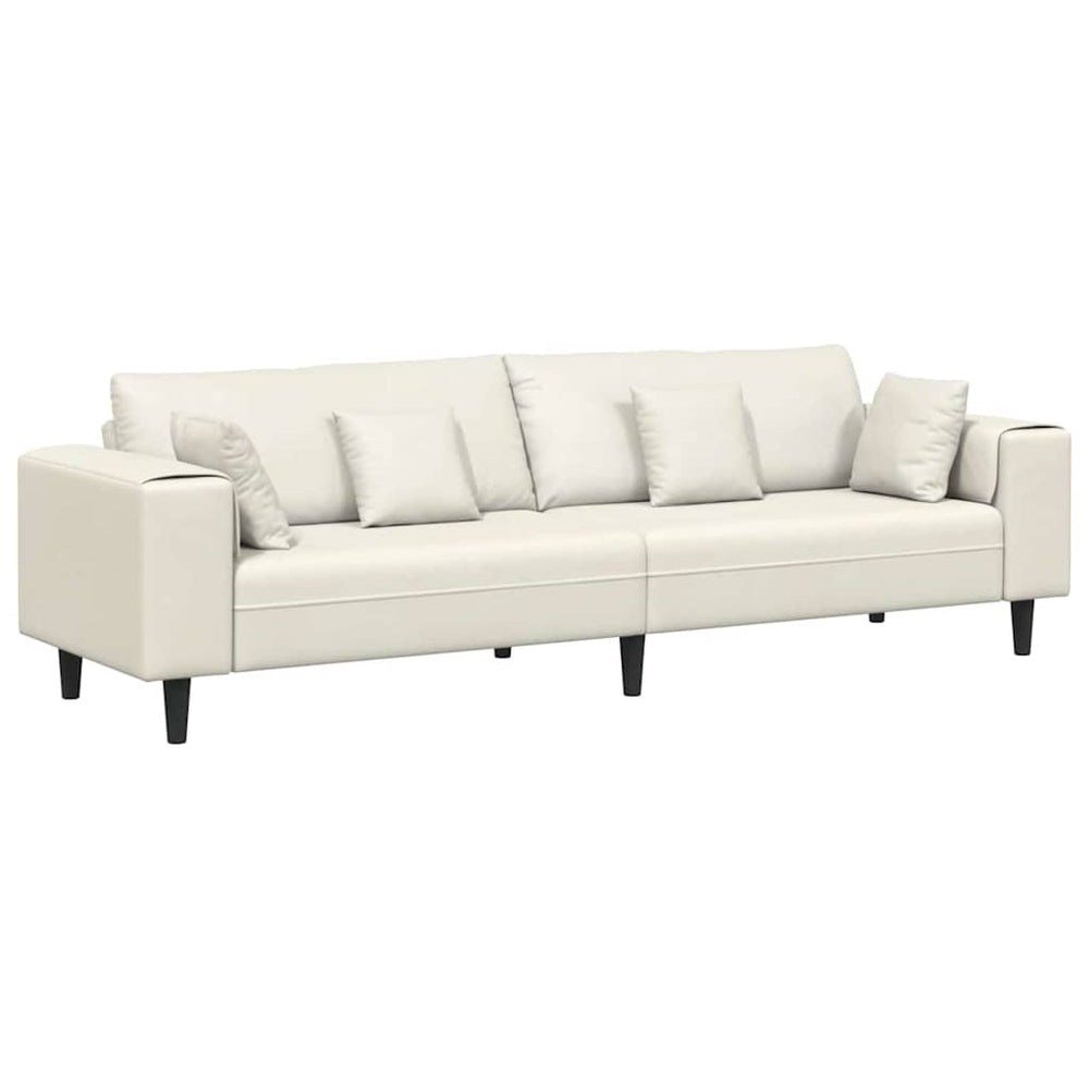 Creme Sofa Samt 250cm