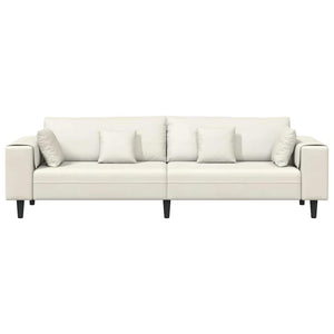 vidaXL Canapé crème 250 x 77 x 76 cm Velours