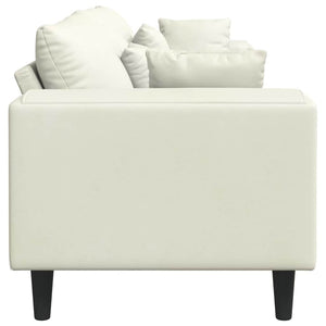 vidaXL Canapé crème 250 x 77 x 76 cm Velours