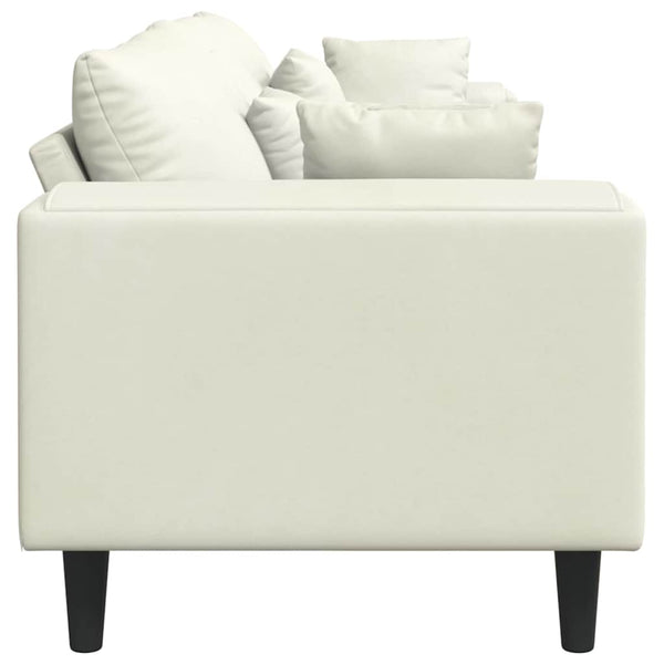 vidaXL Canapé crème 250 x 77 x 76 cm Velours