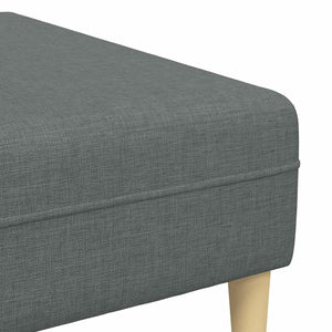 Dunkelgraues Sofa mit Kissen, 3-teilig