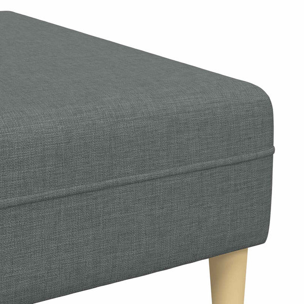Dunkelgraues Sofa mit Kissen, 3-teilig