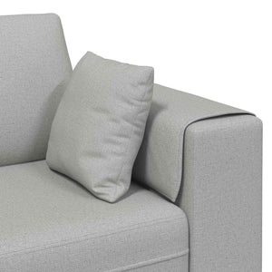 Sofa Wolkengrau Stoff mit Kissen