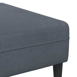vidaXL Canapé 3 places gris foncé 250 x 188 x 76 cm Velours