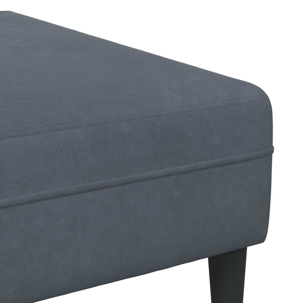 vidaXL Canapé 3 places gris foncé 250 x 188 x 76 cm Velours