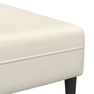 3-teiliges Creme Sofa Samt