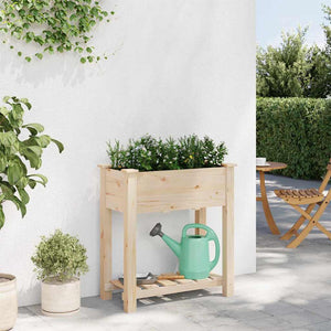 Garten Pflanzgefäß mit Regal, Beige