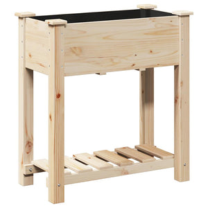 Garten Pflanzgefäß mit Regal, Beige