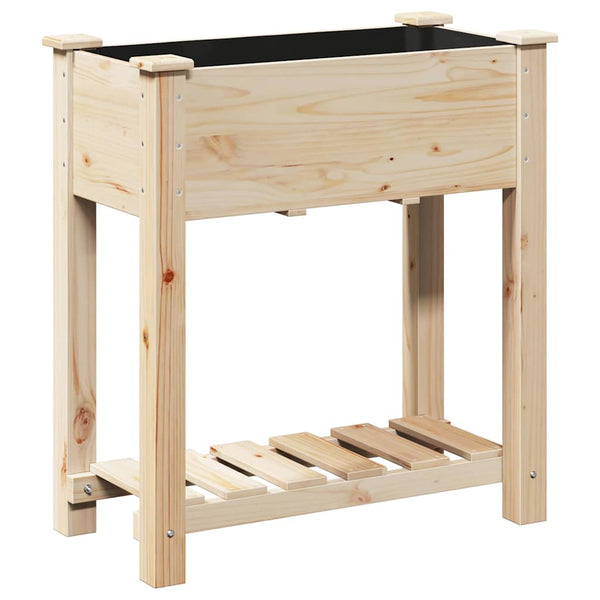 Garten Pflanzgefäß mit Regal, Beige
