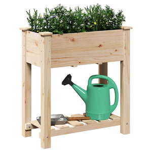 Garten Pflanzgefäß mit Regal, Beige