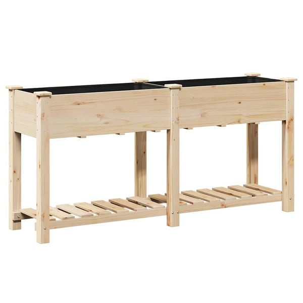 Beige Garten Pflanzgefäß mit Regal 161cm