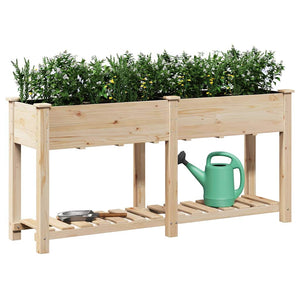 Beige Garten Pflanzgefäß mit Regal 161cm