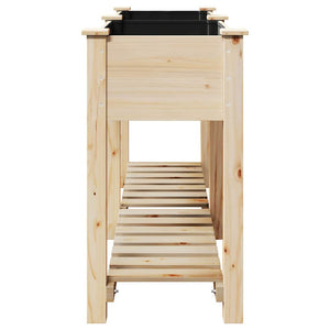 Beige Garten Pflanzgefäß mit Regal 161cm