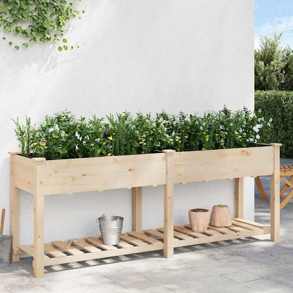 Garten Pflanzgefäß mit Regal Beige