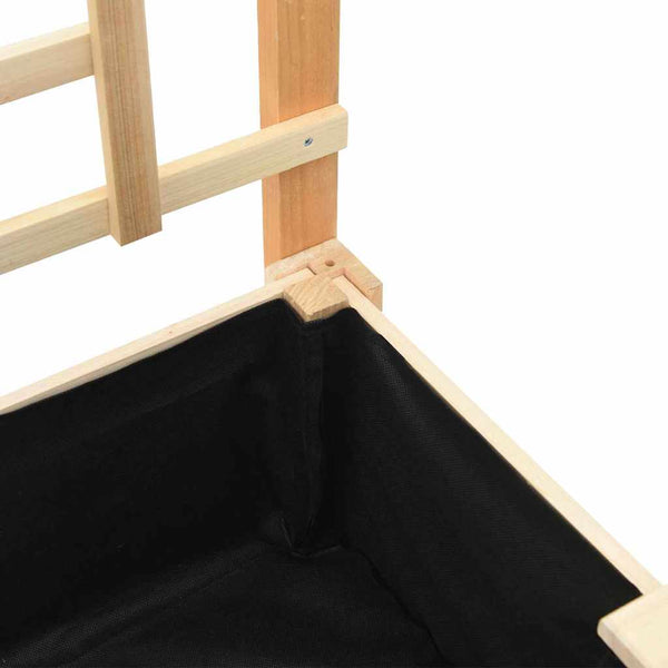 vidaXL Jardinière de jardin Beige 71 x 38 x 152 cm Bois de sapin massif