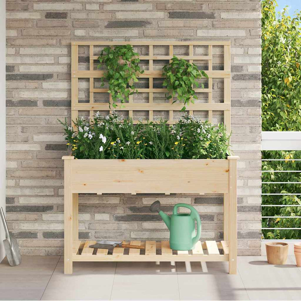 Garten Pflanzgefäß mit Regal Beige