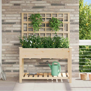 Garten Pflanzgefäß mit Regal Beige