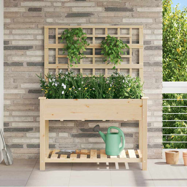 Garten Pflanzgefäß mit Regal Beige