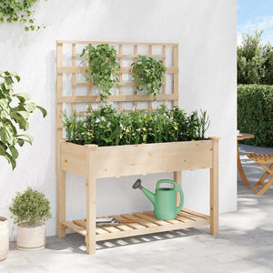 Garten Pflanzgefäß mit Regal Beige
