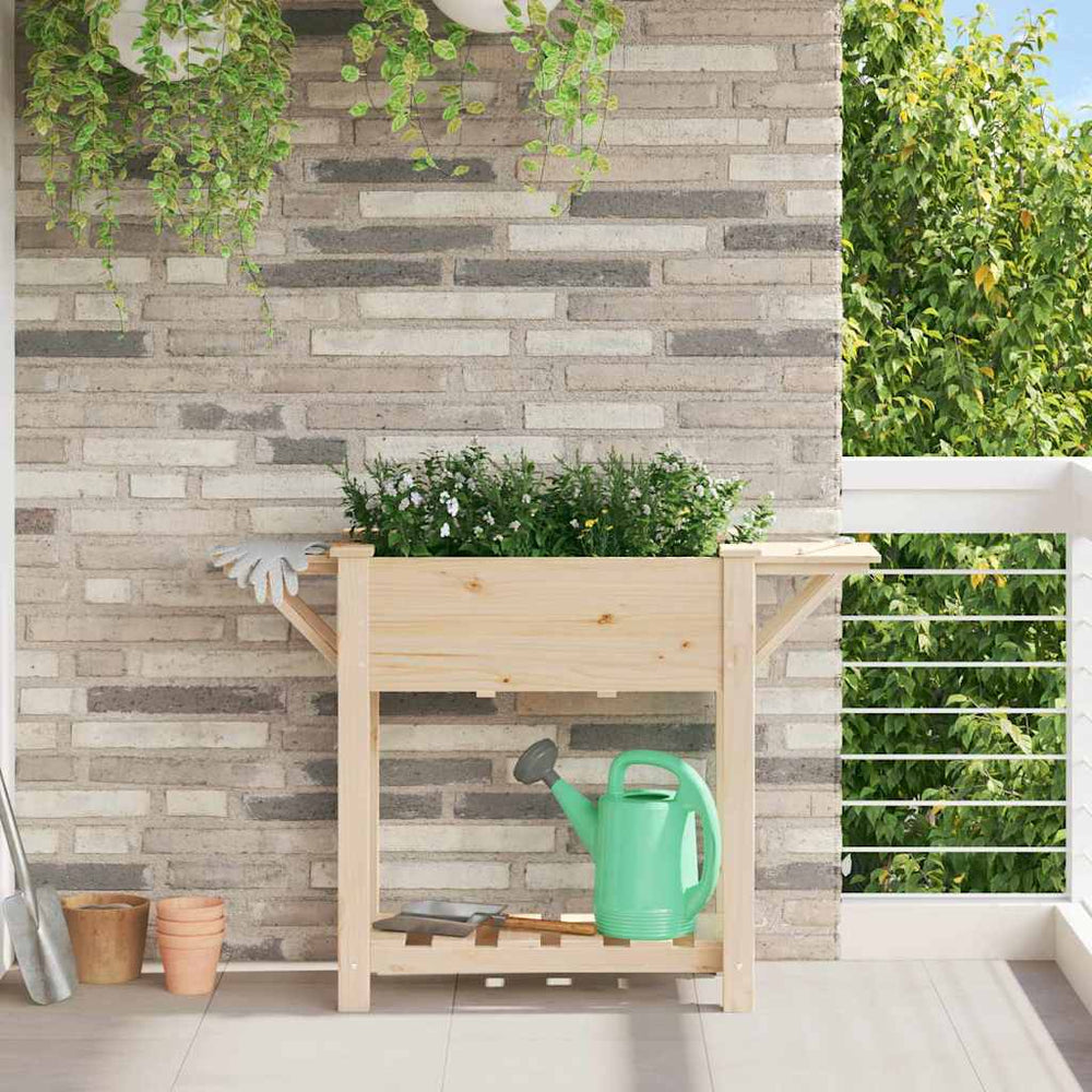 Garten Pflanzgefäß mit Regal Beige