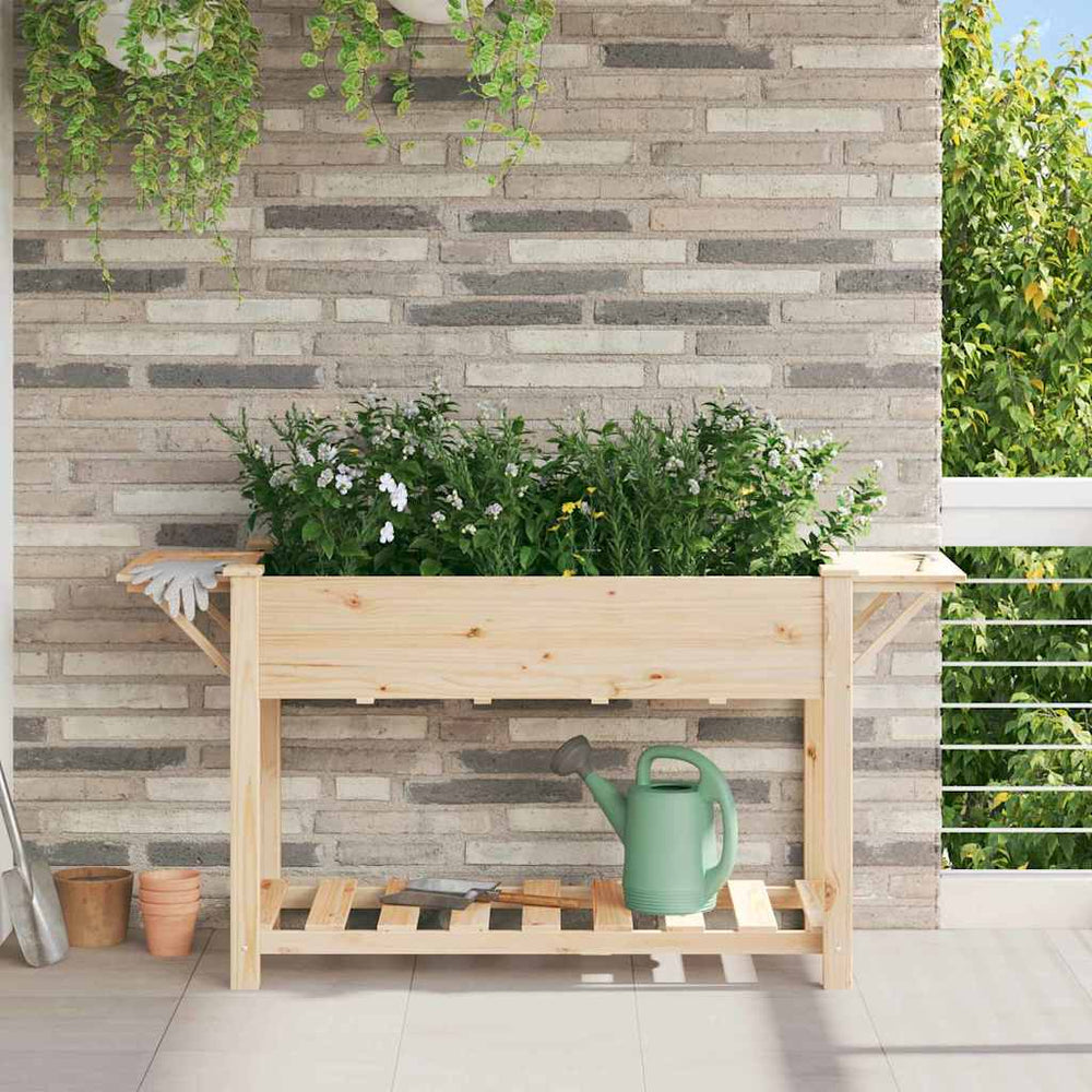 Garten Pflanzgefäß mit Regal Beige