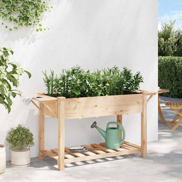 Garten Pflanzgefäß mit Regal Beige