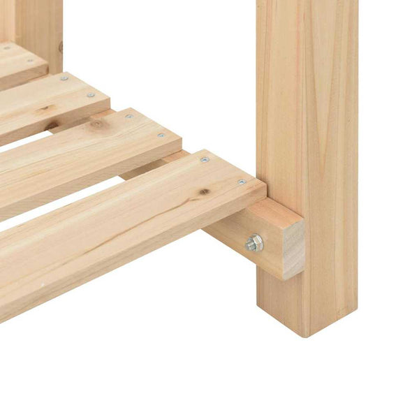 Beige Garten Pflanzgefäß mit Regal 45x45x76,5cm