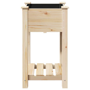 Beige Garten Pflanzgefäß mit Regal 45x45x76,5cm