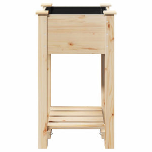 Beige Garten Pflanzgefäß mit Regal 45x45x76,5cm