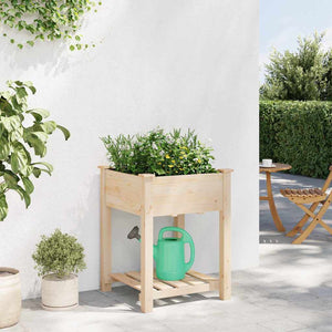 Garten Pflanzgefäß mit Regal Beige