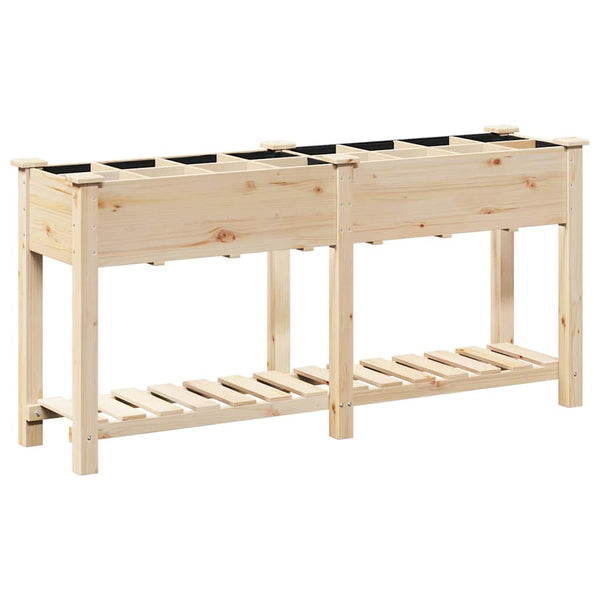 Beiges Garten-Pflanzgefäß mit Regal 161,5 cm