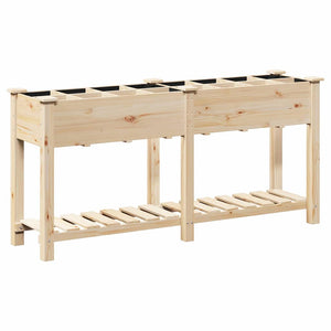 Beiges Garten-Pflanzgefäß mit Regal 161,5 cm