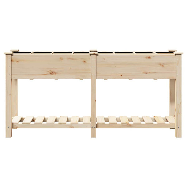 Beiges Garten-Pflanzgefäß mit Regal 161,5 cm