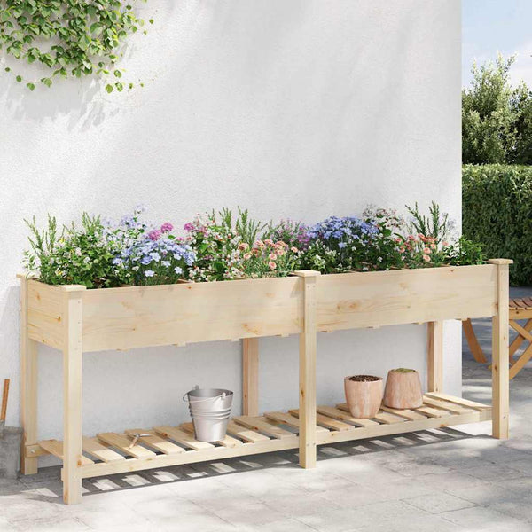 Garten Pflanzgefäß mit Regal Beige
