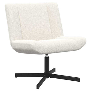 Drehstuhl Creme Schafsleder 63x75x76cm