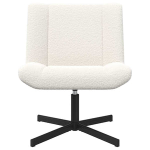 Drehstuhl Creme Schafsleder 63x75x76cm