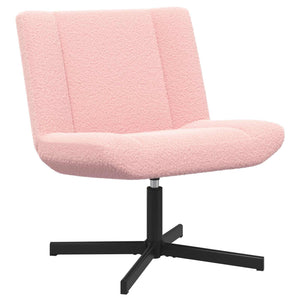 Rosa Drehstuhl Schafsleder