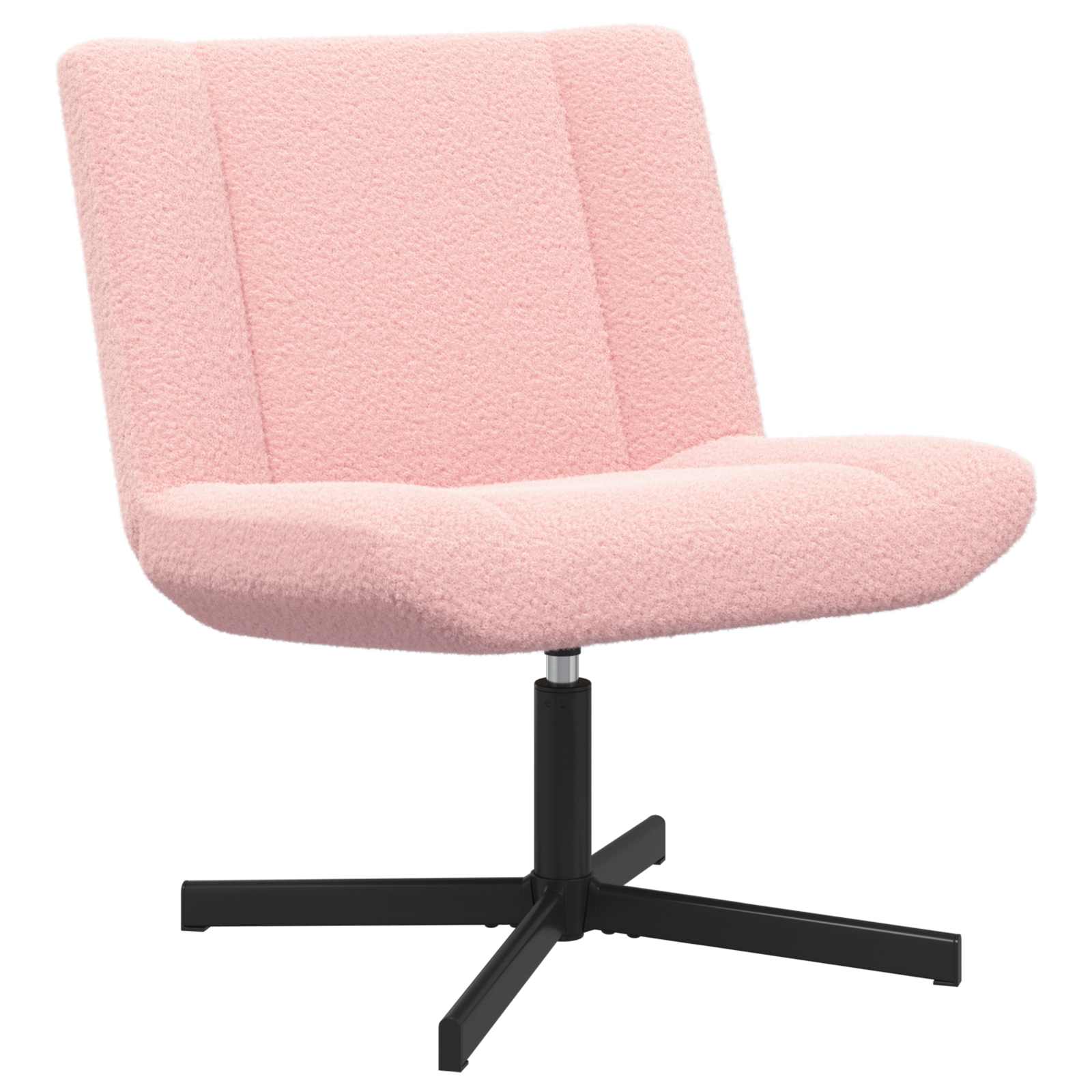 Rosa Drehstuhl Schafsleder