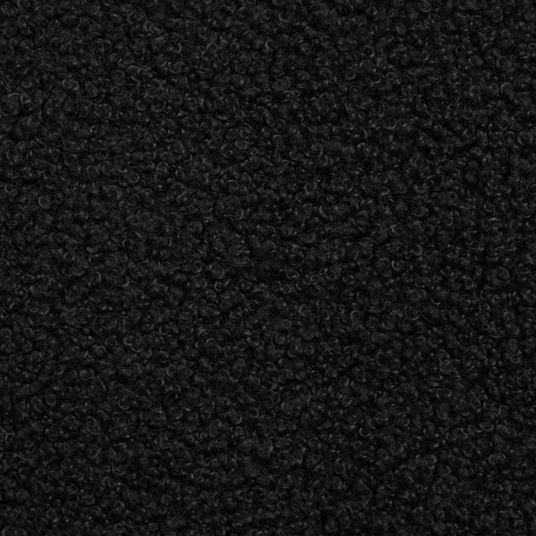 Schwarzer Drehstuhl Schafsleder 63x75x76cm