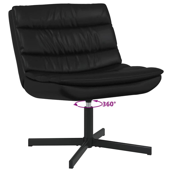 Drehstuhl Schwarz PU 63x75x76cm