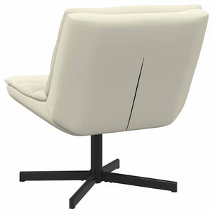 Creme Drehstuhl PU 63x75x76 cm