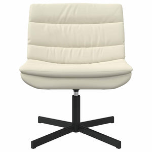 Creme Drehstuhl PU 63x75x76 cm