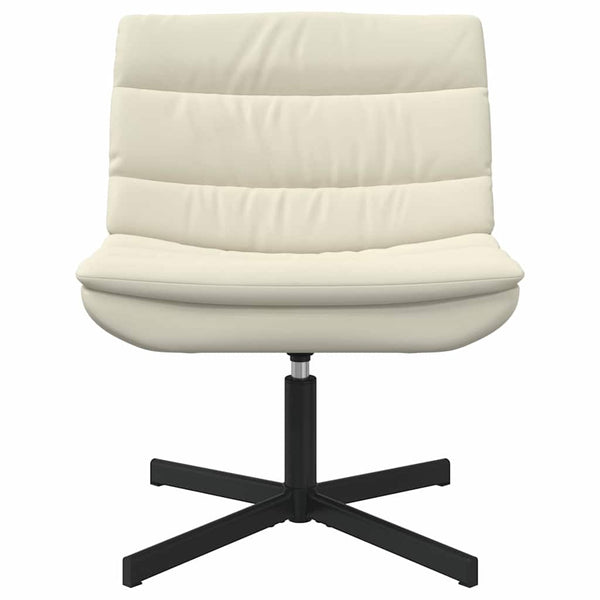Creme Drehstuhl PU 63x75x76 cm