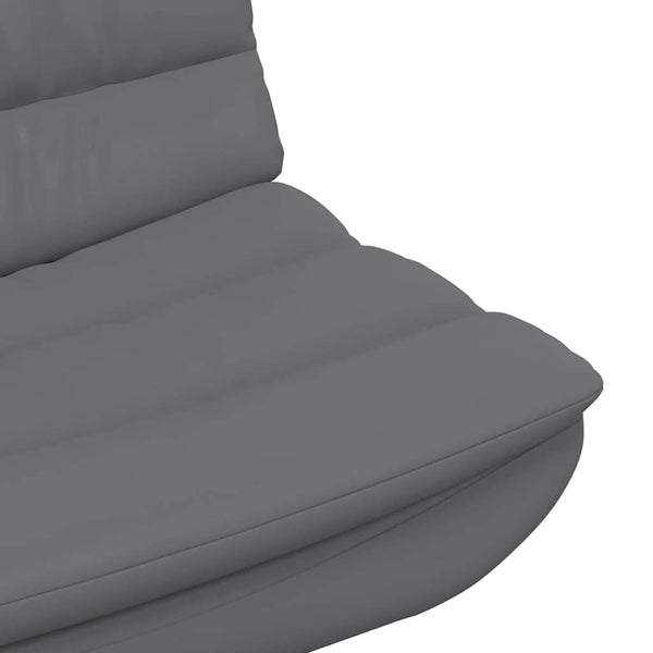 Drehstuhl Grau PU 63x75x76 cm