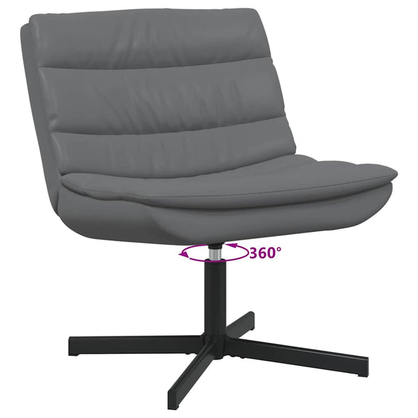 Drehstuhl Grau PU 63x75x76 cm
