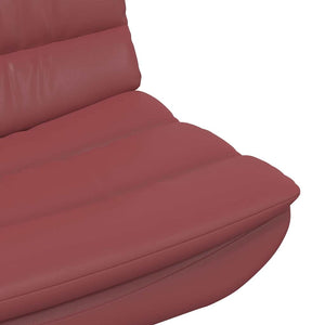 Drehstuhl Weinrot PU 63x75x76 cm