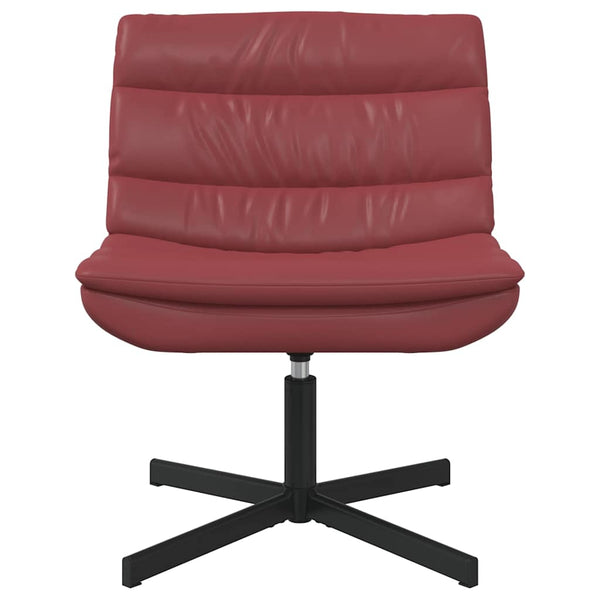 Drehstuhl Weinrot PU 63x75x76 cm